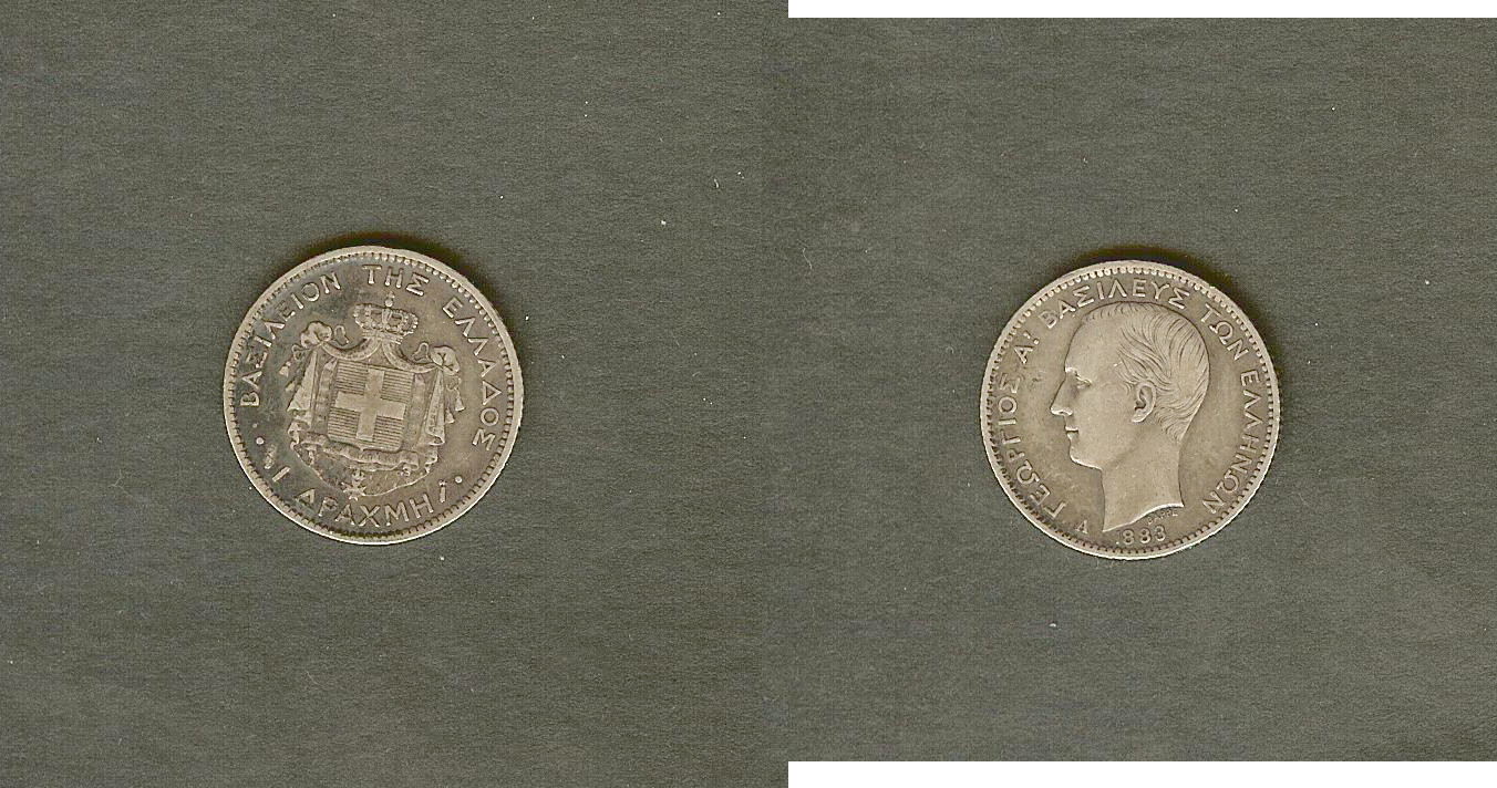 Greece 1 drachma 1883 EF